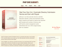 Tablet Screenshot of phpdirsubmit.com
